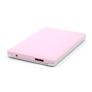 2.5 Inch USB 3.0 Aluminum External Storage SATA Hard Drive HDD Enclosure Box Case Pink Silver
