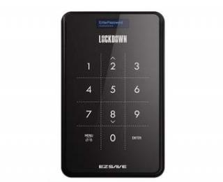 Capella Lockdown Password Encrypted 1TB External Hard Drive (Black)