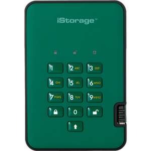 Istorage 4TB diskAshur2 USB 3.1 Encrypted (Racing Green) IS-DA2-256-SSD-4000-GN