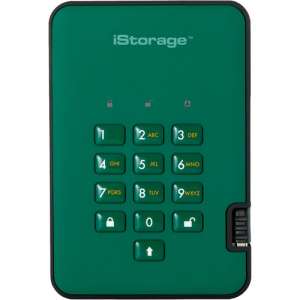 Istorage 8TB diskAshur2 USB 3.1 Encrypted (Racing Green) IS-DA2-256-SSD-8000-GN