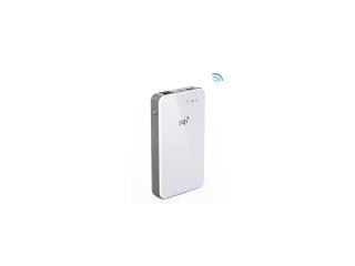 PQI Air Bank 1TB Wi-Fi Portable Hard Drive Wireless USB 3.0 White