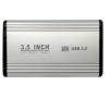 2.5 Inch Shockproof USB 2.0 Aluminum External Storage SATA Hard Drive HDD Enclosure Box Case (Silver)