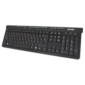 ACME Multimedia Keyboard KM06 Black-Silver USB