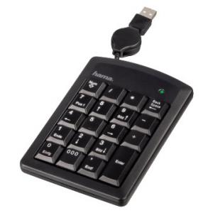 HAMA Slimline Keypad SK120 Black USB