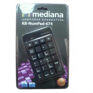 Mediana KB-NumPad-674 Black USB