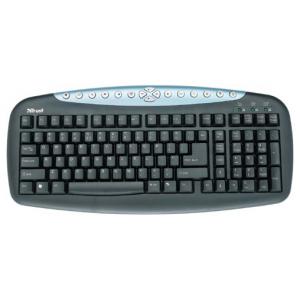 Trust Multimedia Keyboard KB-1150 Black-Silver PS/2