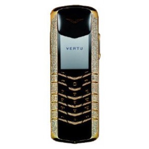 Vertu Signature M Design Yellow Gold Pave Diamonds