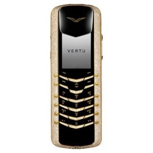 Vertu Signature M Design Yellow Gold Pave Diamonds with baguette keys