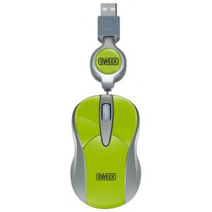 Sweex MI055 Mini Optical Mouse Lime Green USB