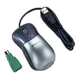 Targus Notebook Optical Mouse Silver-Black USB PS/2