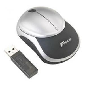 Targus Rechargeable Stow-N-Go Wireless Optical Mouse Silver-Black USB