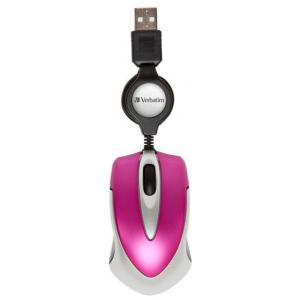 Verbatim Optical Travel Mouse Go Mini USB Pink