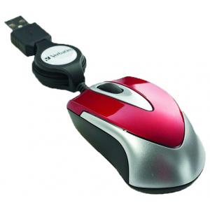 Verbatim Optical Travel Mouse USB Red