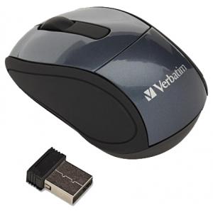 Verbatim Wireless Mini Travel Mouse USB Purple
