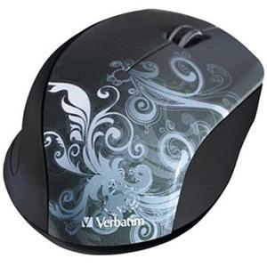 Verbatim Wireless Notebook Optical Mouse, Design Series - Graphite 97786