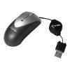Porto Super Mini Mouse Retractable Optical Black-Silver USB