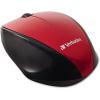 Verbatim Wireless Notebook Multi-Trac Blue LED Mouse - Red 97995