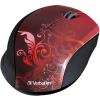 Verbatim Wireless Notebook Optical Mouse, Design Series - Red 97784