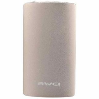 Awei P82K Aluminum Case Slim-Type 8000mAh Power Bank with LED Indicator for Smartphones/Android Devices (Gold)