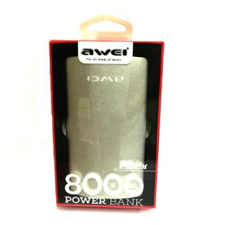 Awei P82k 8000mAh Slim Power Bank (Silver)