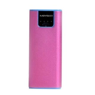 MoYou MY10 Fast-Charging, Dual USB Output Universal Powerbank 10000mAh (Pink)