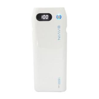 Ultra Fast Charging Bavin 18000 mah Powerbank with Digital Display (White)