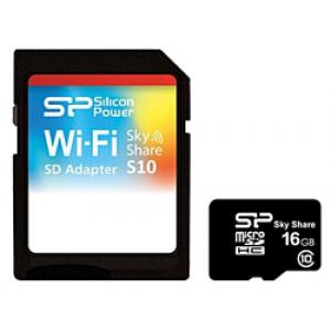 Silicon Power SkyShare SDHC Class 10 Wi-Fi 16GB