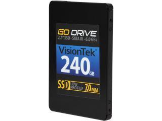 VisionTek 7mm GoDrive 900624 2.5" 240GB SATA III MLC Internal Solid State Drive (SSD)