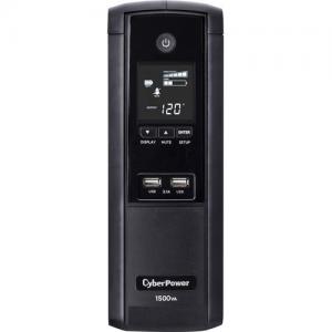 CyberPower TAA Compliant 1500VA BRG1500AVRLCDTAA UPS with 900W and 2.1 USB Charging