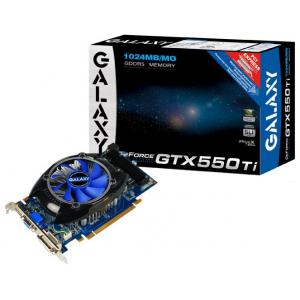 Galaxy GeForce GTX 550 Ti 900Mhz PCI-E 2.0 1024Mb 4100Mhz 192 bit DVI HDMI HDCP