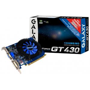 Galaxy GeForce GT 430 700Mhz PCI-E 2.0 1024Mb 1600Mhz 128 bit DVI HDMI HDCP