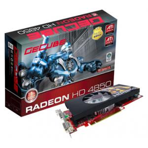 GeCube Radeon HD 4850 650Mhz PCI-E 2.0 1024Mb 1986Mhz 256 bit 2xDVI TV HDCP YPrPb