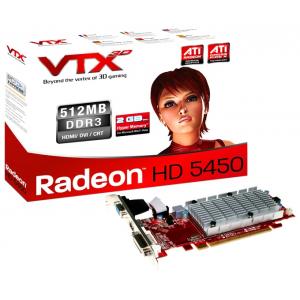VTX3D Radeon HD 5450 650Mhz PCI-E 2.1 512Mb 800Mhz 128 bit DVI HDMI HDCP V2