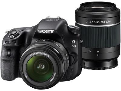 SONY DSLR SLT-A58K with SAL18552 and SAL55200 Lens