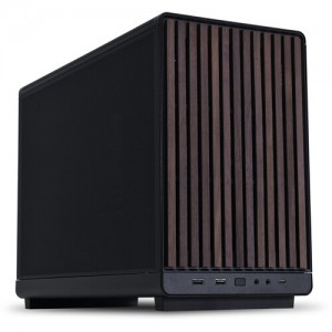 Lian Li A3-mATX Mini-Tower Case with Front Wood Panel (Black) A3-MATX-WD BLACK