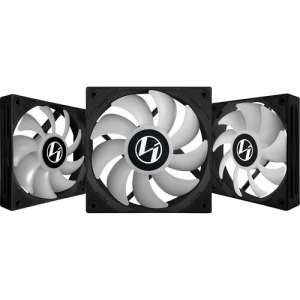 Lian Li ST120-3B ARGB 120mm PWM Fan (Black, 3-Pack) ST120-3B