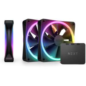 NZXT F120 RGB DUO Fan (Black, 3-Pack) RF-D12TF-B1