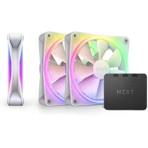 NZXT F120 RGB DUO Fan (White, 3-Pack) RF-D12TF-W1