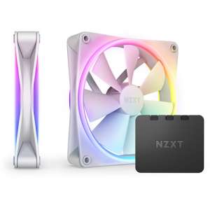 NZXT F140 RGB DUO Fan (White, 2-Pack) RF-D14DF-W1