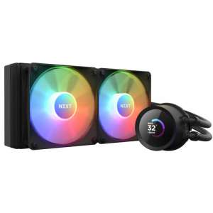 NZXT Kraken 240 RGB AIO Liquid Cooler with LCD Display (Black) RL-KR240-B1