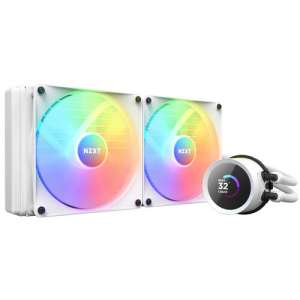 NZXT Kraken 280 RGB AIO Liquid Cooler with LCD Display (White) RL-KR280-W1