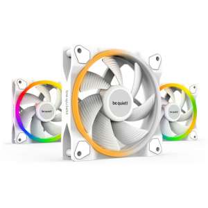 be quiet! Light Wings PWM 120mm ARGB Cooling Fan (3-Pack,White) BL100