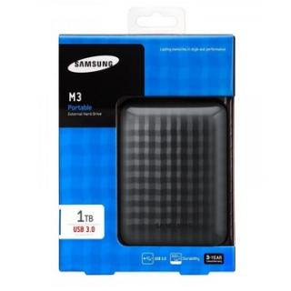 1TB Samsung M3 Slim Portable External Hard Drive Black