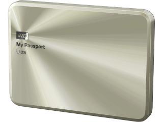 WD 2TB Gold My Passport Ultra Metal Anniversary Edition Portable External Hard Drive - - WDBEZW0020BCG-NESN