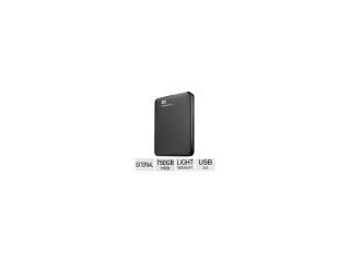 WD Elements 750GB Portable USB 3.0 Hard Drive - Black