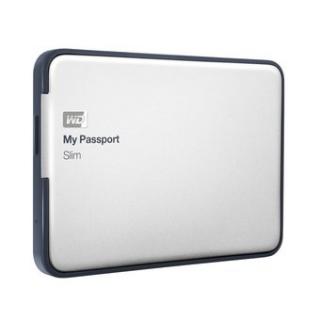 WD My Passport Slim 2TB External Hard Drive (Silver)