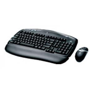 Logitech Cordless Desktop EX 100 Black USB PS/2