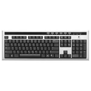 Logitech UltraX Premium Keyboard Black-Silver USB