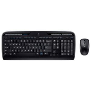 Logitech Wireless Desktop MK300 Black USB