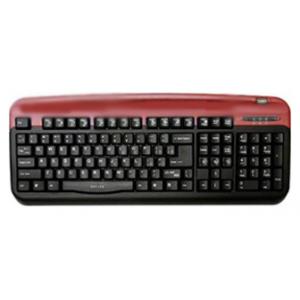 Oklick 300 M Office Keyboard Red USB PS/2